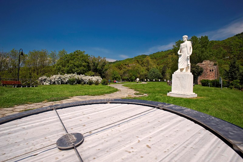Statue of Aristotle at the park