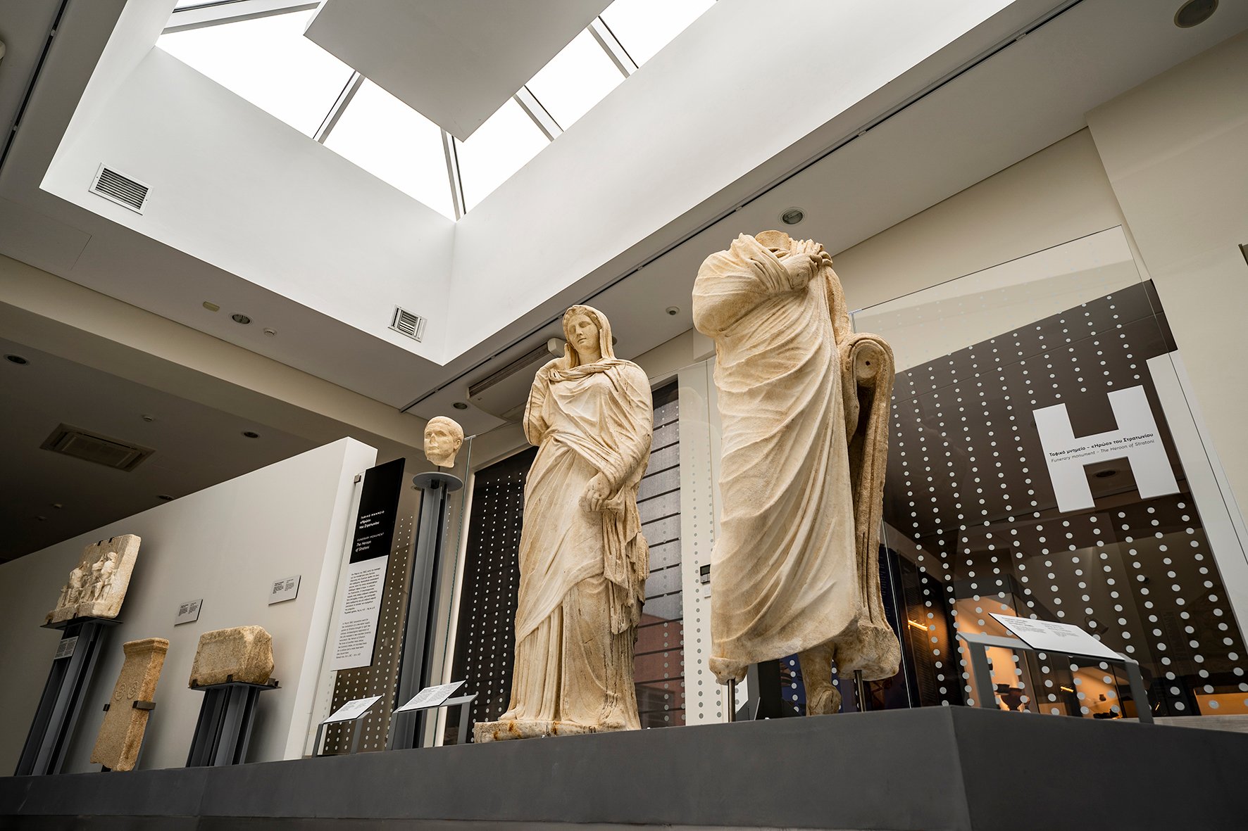 Statues at the Archaelogical Museum of Polygyros