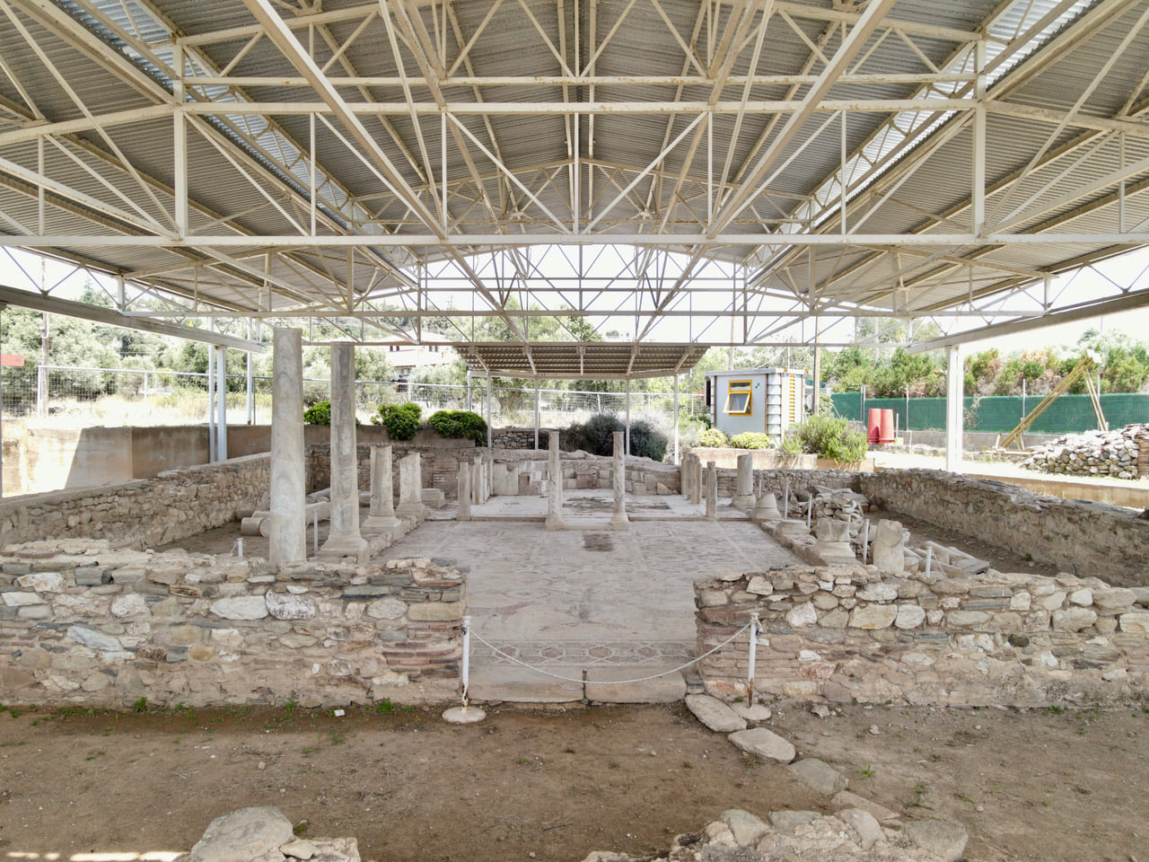 The excavation of the Sophronios Basilica in Nikiti, Halkidiki
